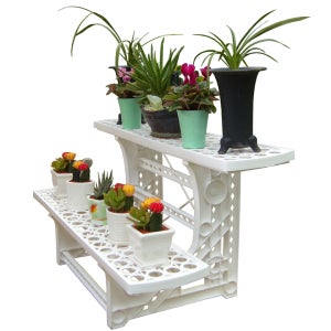 그린화분대 2단 / 화분정리대 다육이선반 플라스틱 선반