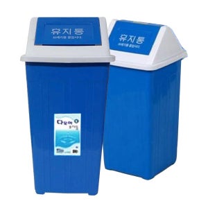 다모아 사각휴지통 5호 30L 대형 플라스틱휴지통 쓰레기분리수거통 파란 청색 학교 관공서 교실 업소