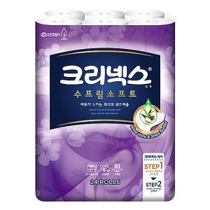 크리넥스 수프림 소프트 3겹 24롤