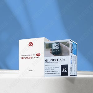 글루네오라이트 혈당시험지 50매+사은품 멸균침100개
