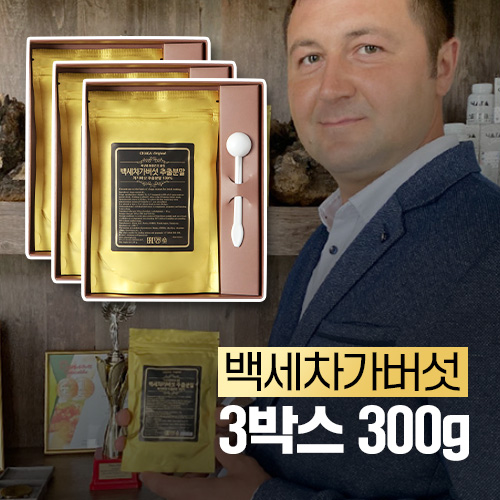 백세<b>차가버섯</b> 러시아 <b>차가버섯</b> 분말 추출 가루 300g