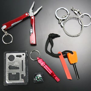 서바이벌 키트 6P 생존키트 파이어스틱 와이어톱