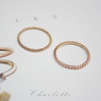 레이어드 트위스트/버블반지 : Layered Twist/Bubble Ring