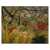 Rousseau 17-42,앙리 루소 명화그림 Surprised 사이즈 120 x 95cm 모사화 유화그림 주문제작100% 수작업그림[그림선물,거실그림,카페그림,병원그림,사무실그림