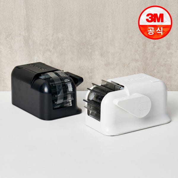 3M 스카치 컴팩트 원터치 테이프 디스펜서(화이트/차콜블랙)