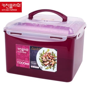 키친플라워 스마트돔 김치통 7L/대용량 김치통/밀폐용기
