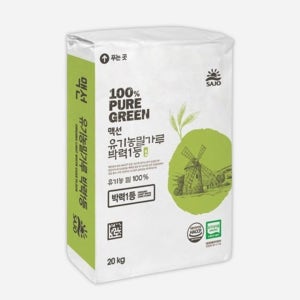맥선 유기농밀가루 박력1등 20kg (박력분)