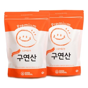 소다스쿨 프리미엄 구연산 1kg 2개