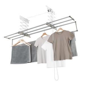 직선봉 슬라이드봉 베란다 천장 빨래 건조대 4봉 천장형 아파트 이불 걸이 설치 CH4190