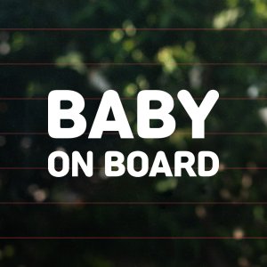 BABY ON BOARD 레터링 스티커