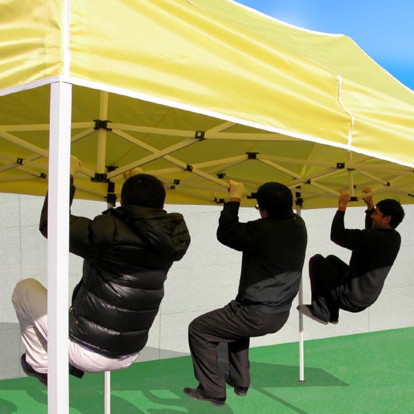 주 한국캐노피 캐노피 천막 / 캐노피텐트 / 이동식행사용천막 접이식자바라케노피 2.5x3.7 스틸 파랑