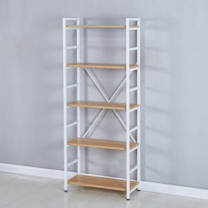 철제 책장 5단 화이트