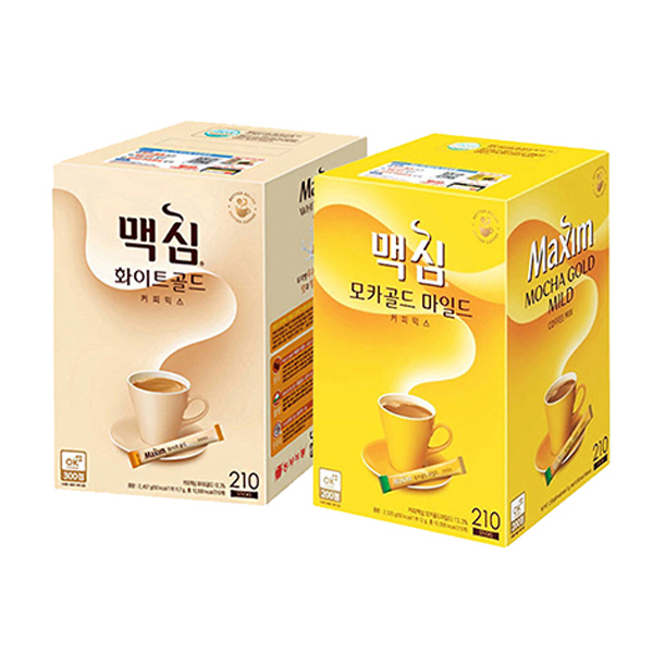 맥심 맥심 모카골드 마일드커피믹스(12gx210입) 2520g + 잔망루피 보냉백1개