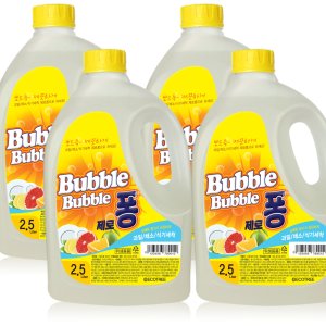 제로퐁 주방세제 2.5L x 4개/6개/15L 과일,채소,식기세척