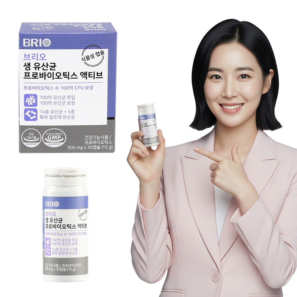 브리오 생 유산균 <b>프로바이오틱스 액티브</b> / 700억 유산균 투입 30캡슐, 1개