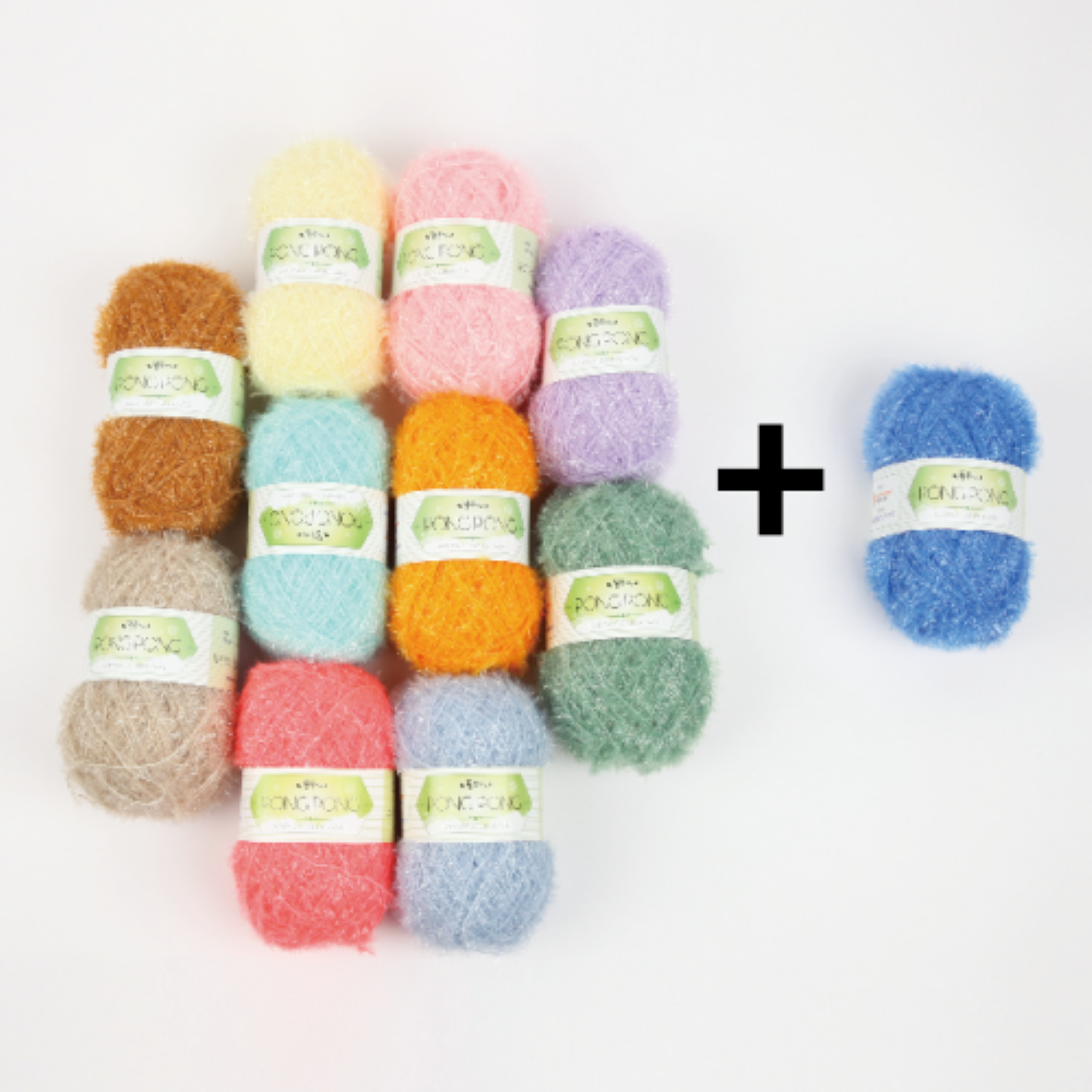 (10+1) 퐁퐁수세미실 대용량 90g 고급 수세미실 <b>슬로우플로우</b>뜨개실 아크릴실