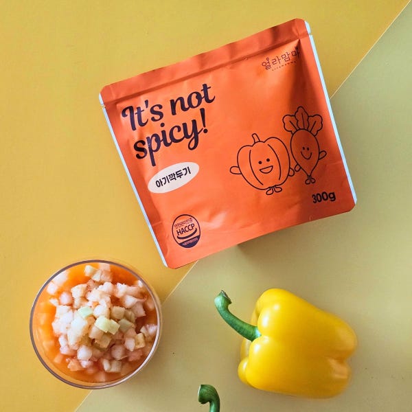 얼라맘마 아기김치 - It’s not spicy 깍두기(1,2단계)