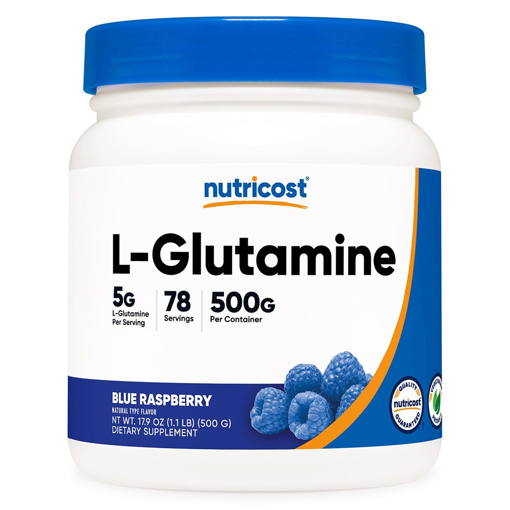 뉴트리코스트 <b>L-글루타민 파우더</b> 500g 블루라즈베리맛 90일분