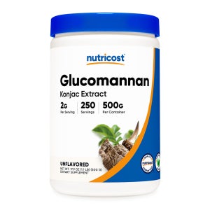 뉴트리코스트 글루코만난 곤약추출물 대용량 분말 파우더 500g 250회분