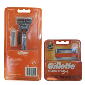 [질레트]퓨전 면도기 (날2입)+ 퓨전 면도날4입