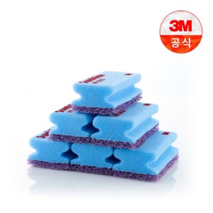 3M 강력 퍼플스펀지 수세미 6개입