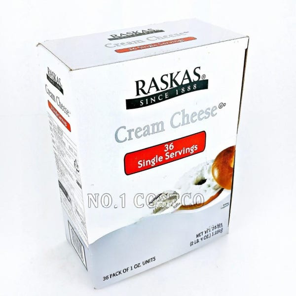 넘버원코스트코구매대행 코스트코 라스카스 크림 치즈 스프레드 28g x 36개 포션 아이스박스 포장