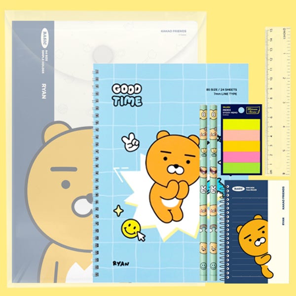 카카오프렌즈 A+문구세트 학용품 단체 생일 선물 라이언5800