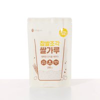 찹쌀조각쌀가루 200g 유기농찹쌀 중기쌀가루 죽용