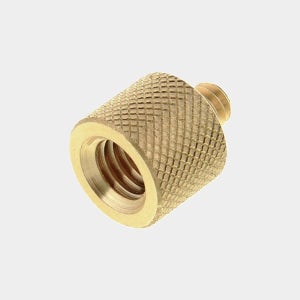 3/8인치 암 -1/4인치 수 변환 어댑터 골드