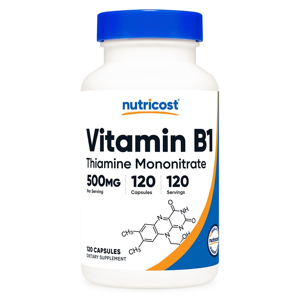뉴트리코스트 비타민B1 500mg <b>티아민</b> 질산염 120캡슐 4개월분