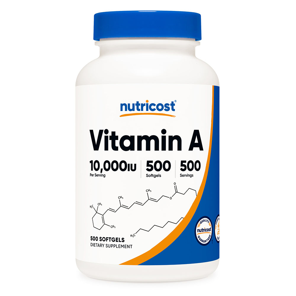 <b>뉴트리</b>코스트 <b>비타민A</b> 10,000IU 레티닐팔미테이트 500캡슐 500일분