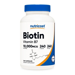 뉴트리코스트 비오틴 10,000mcg 비타민 B7 240캡슐 8개월분