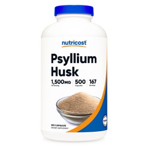 뉴트리코스트 실리엄허스크 1,500mg 차전자피 500캡슐 167일분