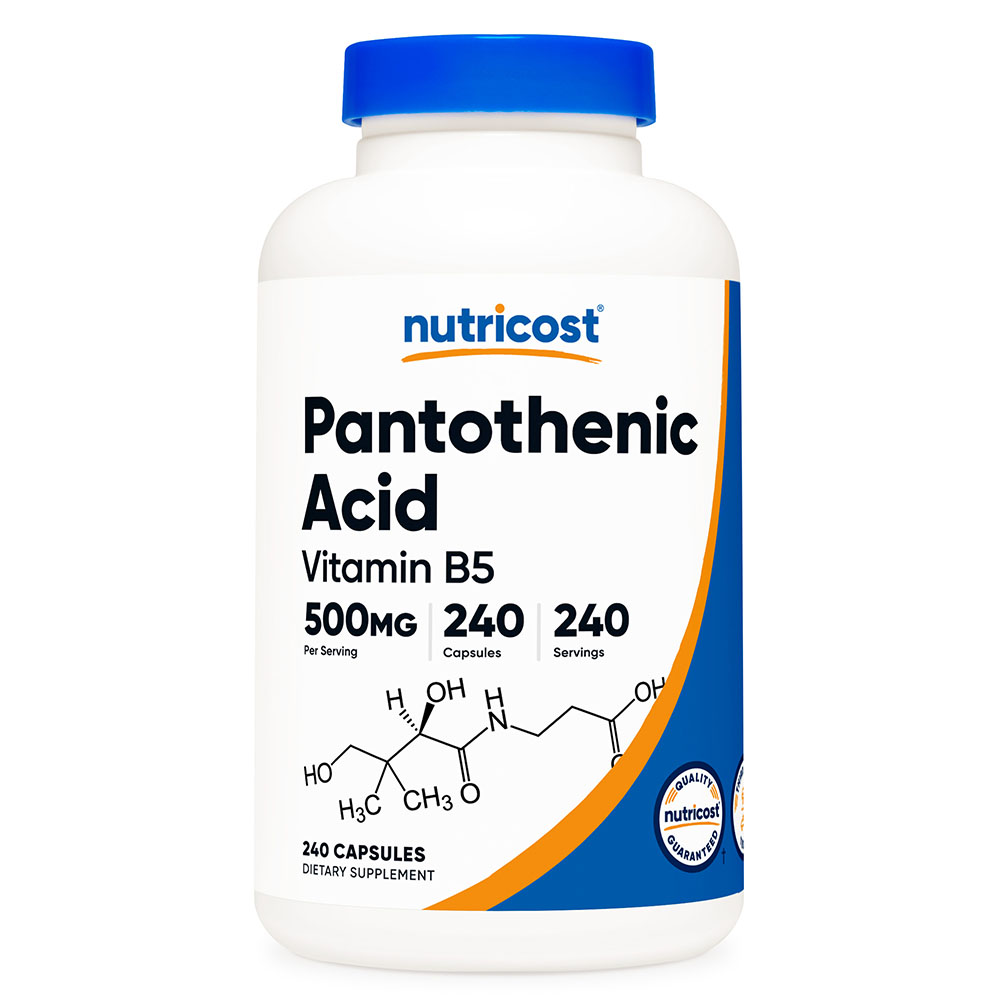 뉴트리코스트 비타민<b>B5</b> <b>판토텐산</b> 500mg 240캡슐 240일분