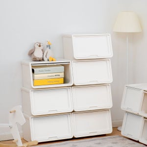 아이리스 코리아 플라스틱 수납박스 수납함 옷정리함 리빙박스 L 대형 3개 SET