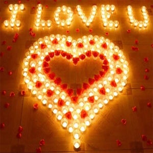 LED초 감동 프로포즈 소품 촛불 이벤트용품 파티 풍선 기념일 100일 고백 스페셜세트