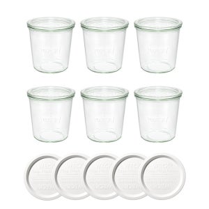 [독일PE뚜껑 포함] WECK 웩서울 몰드 580ml WE742 1박스 6개