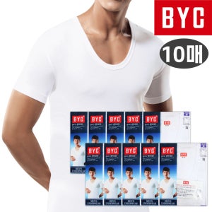 BYC 순면 남성 반팔런닝 메리야스 티셔츠런닝 10매