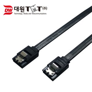 DW-S3MMI-0.5M SATA3 케이블 0.5M (ㅡ자 클립형) SSD 하드디스크 연결 사타선 SATA선