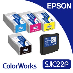 [EPSON ] 엡손컬러웍스잉크 SJIC22P 컬러라벨프린터 TM-C3500 폐잉크박스