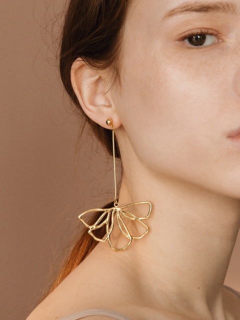 컨템포에이치 botanical flower earrings