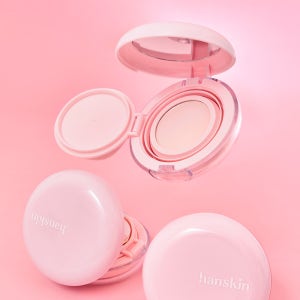 [한스킨] 촉촉수분 핑크 톤업 핑크물밤 8g SPF30 PA++ 선쿠션