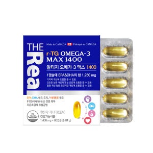 더리얼 캐나다 알티지 rTG 오메가3 맥스 1400 초임계 2개월 EPA DHA