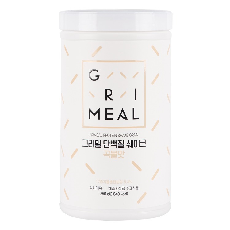 <b>그리밀</b> 단백질쉐이크 750g,식물성 분리 대두 단백질 다이어트 파우더 식사대용 보충제 여자 여성 초코 딸기맛