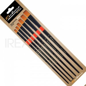 루벤스 720T Flat 평붓 납작붓 수채화붓 6본 세트 - (2,4,6,8,10,12호)