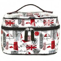 Lulu Guinness Vanity Case - Laminate London Print design