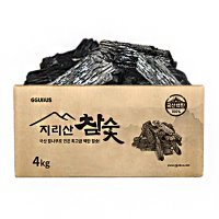 꾸버스 지리산 참숯 4kg 바베큐숯 백탄 캠핑 펜션 식당 업소 도매 박스숯