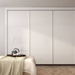 바이엘 글로시 슬라이딩 붙박이장 화이트 하이글로시(행거형/선반형/서랍형)