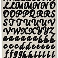 Sticko Small Alphabet and Number Sticker Value Pack, Black/ Gold/ Silver