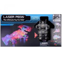 Laser Pegs Construction Lighted Grand Prix Bot Combo - 159 Construction Parts - 38 Laser Pegs